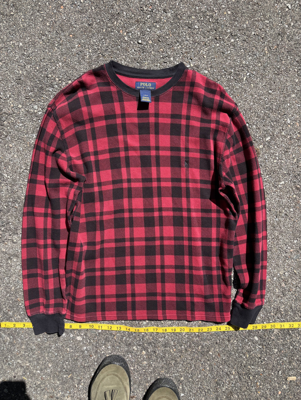 Polo Ralph Lauren red plaid long sleeve shirt